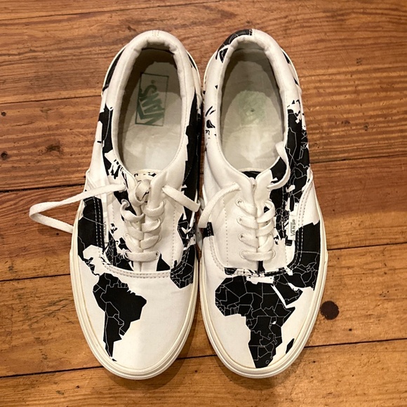 Prototype Rare Men’s World Map Vans Size 11 - Picture 1 of 5